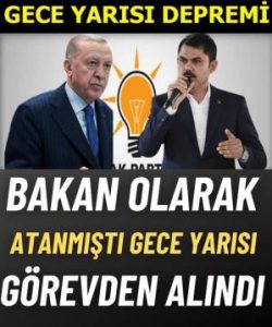 Görevden aldı
