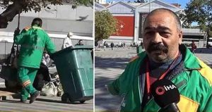 Çöpten bulduğu